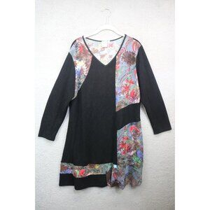 Parsley & Sage Long Sleeve Textured Art to Wear Dress-Size Large-BOHO-Artsy